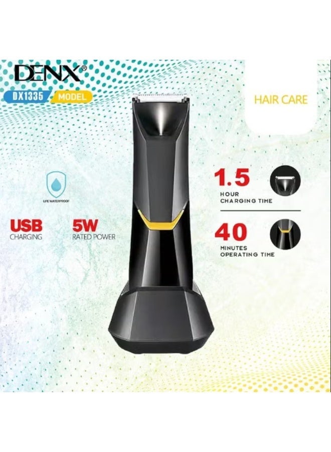 Denx Electric Groin & Body Trimmer for Men and Women – Waterproof Cordless Hair & Beard Trimmer, Rechargeable Hair Clipper for Sensitive Areas, Underarm & Body Grooming, DX1335 - Image 3